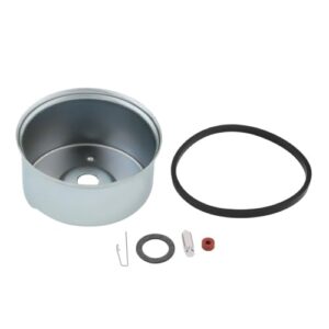 Panari Carburetor Float Bowl + Needle Seat Kit + Primer Bulb for Tecumseh 631867 631021B 631021A 631021 36045A