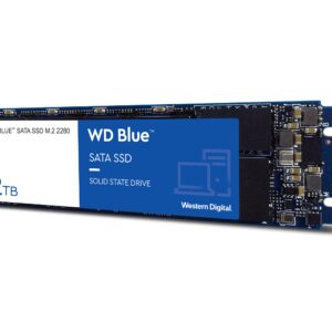 Western Digital 2TB WD Blue 3D NAND Internal PC SSD - SATA III 6 Gb/s, M.2 2280, Up to 560 MB/s - WDS200T2B0B