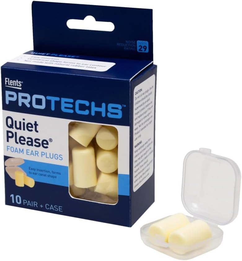 Flents Quiet Please Comfort Foam Ear Plugs - 10 pairs, Pack of 2