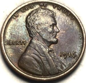 1916 p lincoln wheat cent penny seller extremely fine