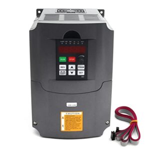 rattmmotor variable frequency drive 2.2kw 220v vfd drive inverter frequency converter single phase input, 3 phase output for vfd water-cooled air-cooled spindle motor speed control+vfd extension cable