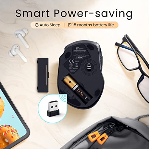 VicTsing 2.4G Wireless Mouse for PC, Computer