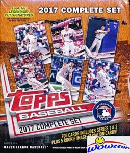 2017 topps baseball exclusive massive 705 card complete factory set with two(2) aaron judge rookies & bonus wowzzer mystery pack with autograph or memorabilia card! includes all cards from series 1 &2