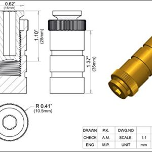 mistcooling Pool Cover Anchors for inground Pools - 10 Pack with Tamping Tool - 5/8" Anchor. Fits 3/4" Hole- 5001ABR