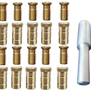 mistcooling Pool Cover Anchors for inground Pools - 10 Pack with Tamping Tool - 5/8" Anchor. Fits 3/4" Hole- 5001ABR