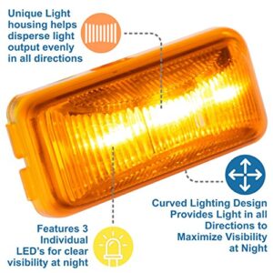 Lumitronics RV Mini Thin Line 37 Series Sealed LED Marker/Clearance Light (Amber)