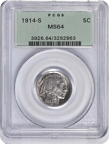 1914 S Buffalo Nickel PCGS MS64