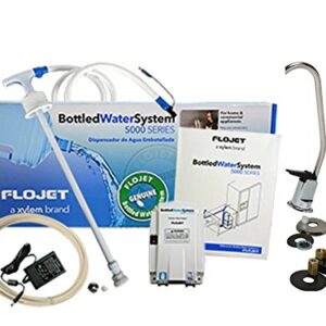 FloJet BW5000 Bottled Water System Plus Chrome Long Reach Faucet KIT