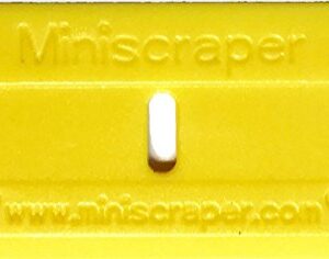 MINISCRAPER 20 Plastic Razor Blades Double Edged with Thicker and Thinner Edges/Decal Remover 2X Plus