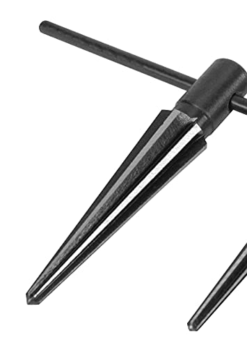 Performance Tool W2967 Tapered Reamer Set with T-Handle and Carbon Steel Contstruction to Align Holes or Remove Burrs from Pipe, Tubes, and More (2-Piece), Black