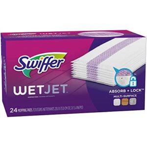 Swiffer® WetJet System Refill Cloths, 14" x 3", 24 Cloths Per Pack, Box Of 4 Packs