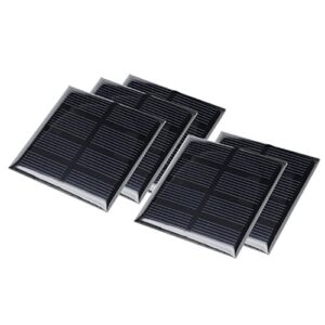 uxcell 5pcs 2v 160ma poly mini solar cell panel module diy for phone light toys charger 60mm x 60mm