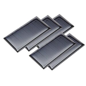 uxcell® 5pcs 5v 60ma poly mini solar cell panel module diy for light toys charger 68mm x 37mm