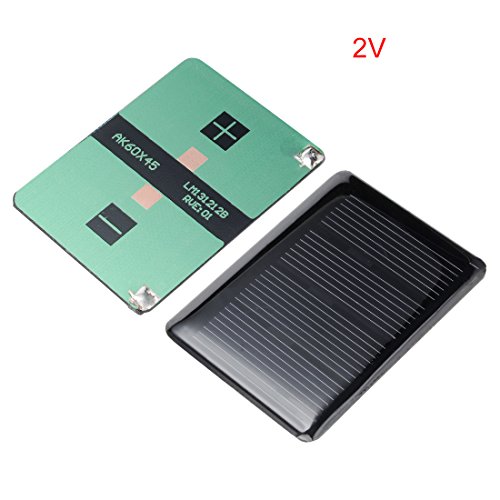 uxcell 5Pcs 2V 120mA Poly Mini Solar Cell Panel Module DIY for Phone Light Toys Charger 60mm x 45mm