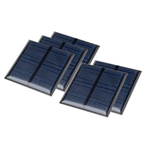 uxcell 5pcs 5.5v 60ma poly mini solar cell panel module diy for light toys charger 60mm x 60mm