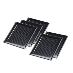 uxcell 5pcs 2v 50ma poly mini solar cell panel module diy for light toys charger 54mm x 54mm