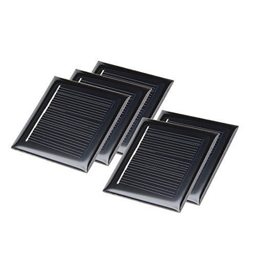 uxcell 5Pcs 2V 50mA Poly Mini Solar Cell Panel Module DIY for Light Toys Charger 54mm x 54mm