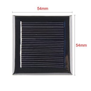 uxcell 5Pcs 2V 50mA Poly Mini Solar Cell Panel Module DIY for Light Toys Charger 54mm x 54mm
