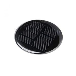 uxcell® 5Pcs 4V 80mA Poly Mini Round Solar Cell Panel Module DIY for Light Toys Charger 73mm Diameter