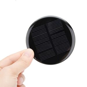 uxcell® 5Pcs 4V 80mA Poly Mini Round Solar Cell Panel Module DIY for Light Toys Charger 73mm Diameter