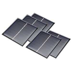 uxcell 5pcs 4v 100ma poly mini solar cell panel module diy for light toys charger