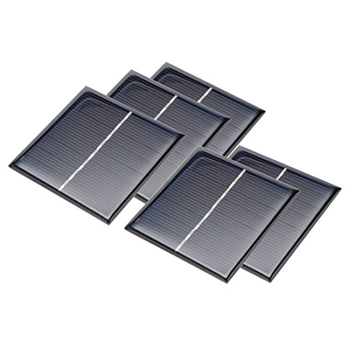 uxcell 5Pcs 4V 100mA Poly Mini Solar Cell Panel Module DIY for Light Toys Charger