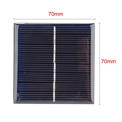 uxcell 5Pcs 4V 100mA Poly Mini Solar Cell Panel Module DIY for Light Toys Charger