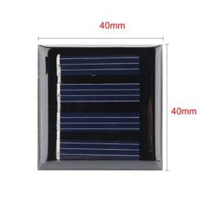 uxcell® 5Pcs 2V 40mA Poly Mini Solar Cell Panel Module DIY for Light Toys Charger 40mm x 40mm