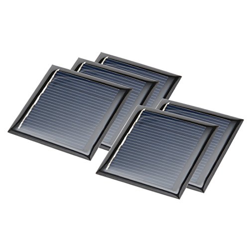 uxcell 5Pcs 2.5V 100mA Poly Mini Solar Cell Panel Module DIY for Light Toys Charger 50mm x 50mm