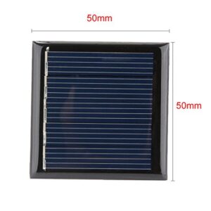 uxcell 5Pcs 2.5V 100mA Poly Mini Solar Cell Panel Module DIY for Light Toys Charger 50mm x 50mm