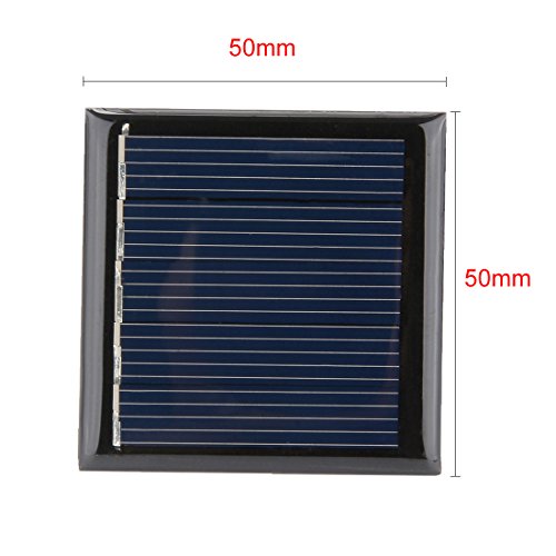 uxcell 5Pcs 2.5V 100mA Poly Mini Solar Cell Panel Module DIY for Light Toys Charger 50mm x 50mm