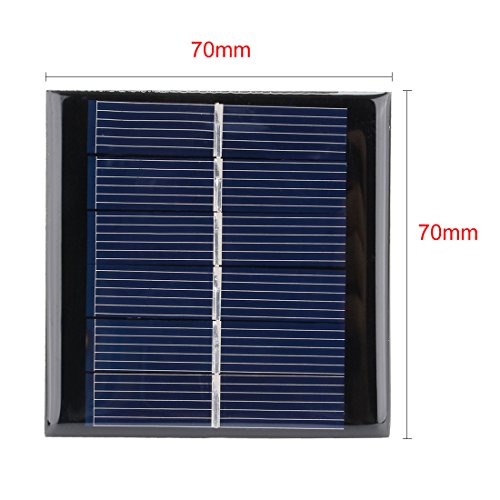 uxcell 5Pcs 3V 100mA Poly Mini Solar Cell Panel Module DIY for Light Toys Charger 70mm x 70mm