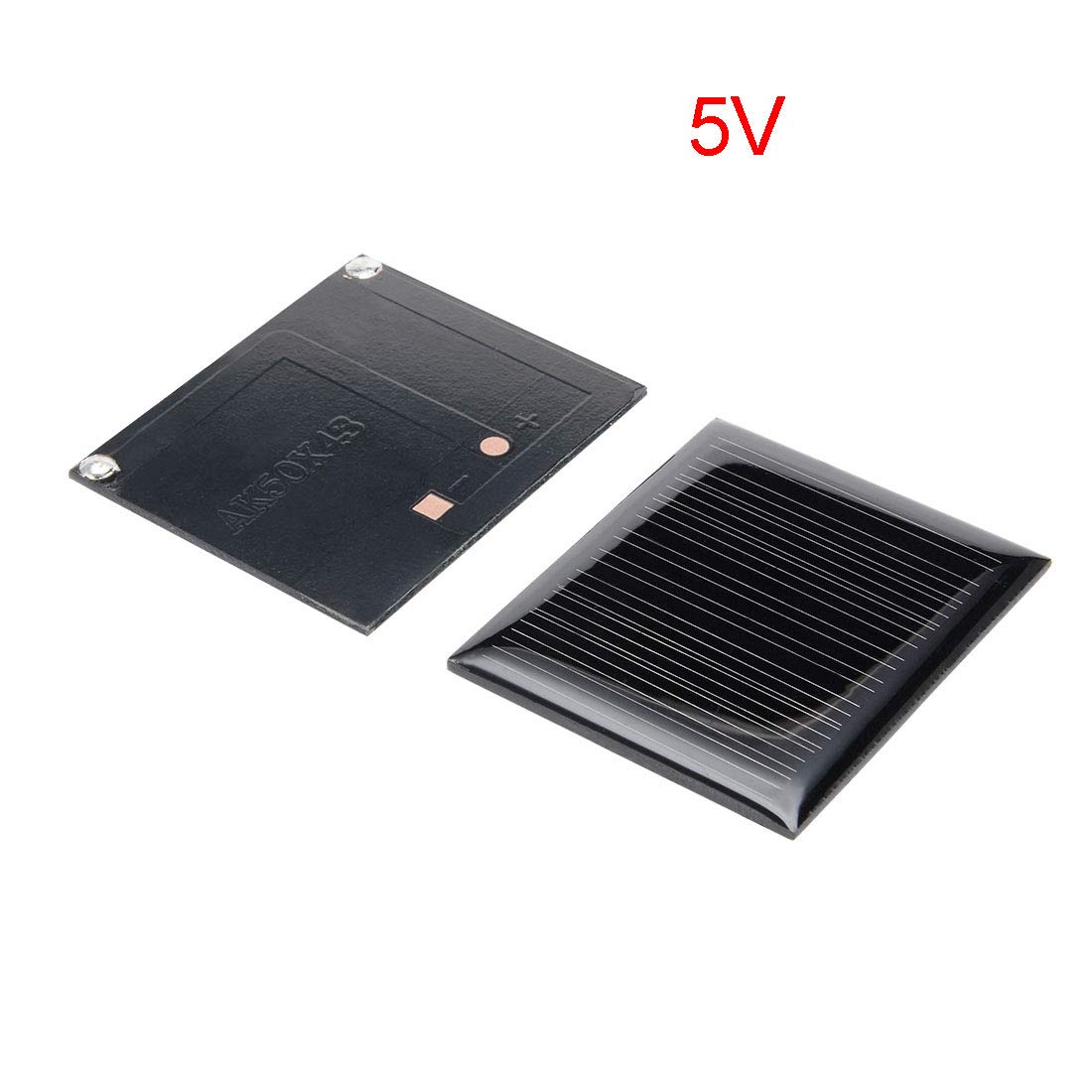 uxcell 5Pcs 5V 60mA Poly Mini Solar Cell Panel Module DIY for Phone Light Toys Charger 50mm x 43mm