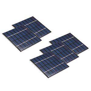 uxcell 5pcs 7v 120ma poly mini solar cell panel module diy for phone light toys charger 110mm x 110mm