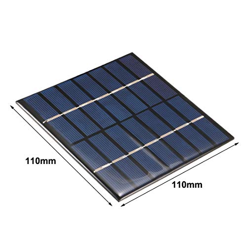 uxcell 5Pcs 7V 120mA Poly Mini Solar Cell Panel Module DIY for Phone Light Toys Charger 110mm x 110mm