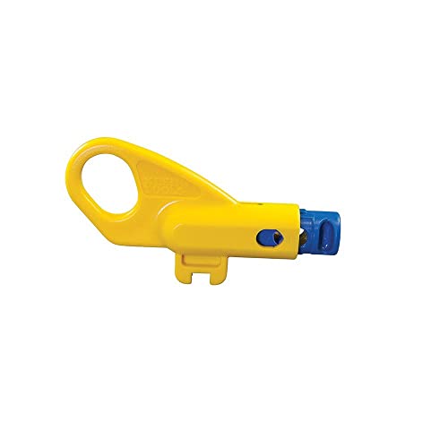 Klein Tools VDV110-261 Twisted Pair Radial Stripper,Yellow/Blue