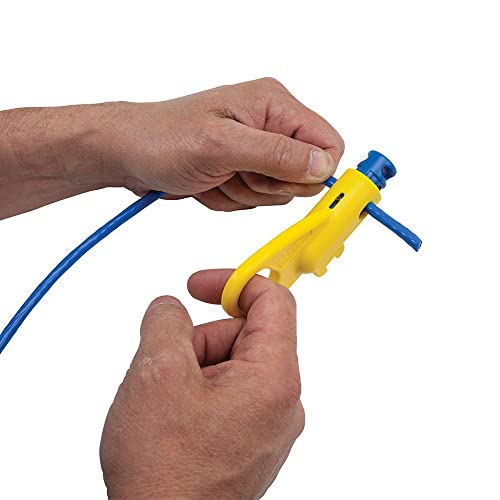 Klein Tools VDV110-261 Twisted Pair Radial Stripper,Yellow/Blue