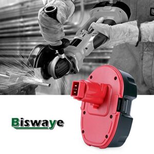 Biswaye 2-Pack 18V 4.0Ah NiCad Battery Replacement for Dewalt 18V XRP Battery DC9096-2 DC9098 DC9099 DW9099 DW9096 DE9096 DE9098 DW9095 DW9098 DE9503 DE9039 DE9095