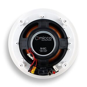 Micca M-8C 8 Inch 2-Way In-Ceiling In-Wall Speaker (Renewed)