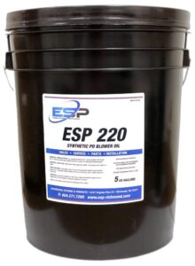 roots and all major brand pd blower oil, iso 220, 5 gallon pail, (replacement)