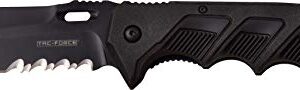 TAC Force Spring Assisted Knife, Black/Black Double Injection Handle, 3.75"