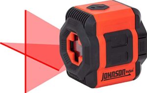 johnson level & tool 40-6603 self-leveling cross-line laser, red, 1 laser