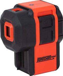 johnson level & tool 40-6646 self-leveling 3 dot laser w/ 2 plumb dots and 1 level dot, 4.5", red, 1 laser