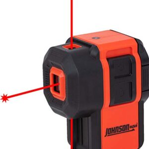 Johnson Level & Tool 40-6646 Self-Leveling 3 Dot Laser w/ 2 Plumb Dots and 1 Level Dot, 4.5", Red, 1 Laser