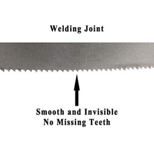 Imachinist S9334812 M42 93" X 3/4" X 8/12tpi Bi-Metal Band Saw Blades Metal Cutting Variable Teeth