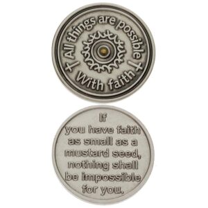 faith mustard seed coins and faith cards (set of 3 coins)