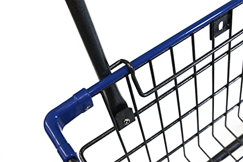 Cart&Supply Heavy Duty Household & Commercial Charcoal Grey Cart with U- Handle (Blue)