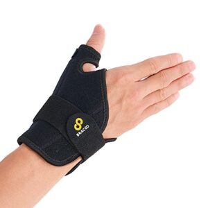 bracoo thumb spica splint stabilizer, wrist support brace for arthritis pain, de quervain's, sprained pain relief - fit right & left hand, tp32