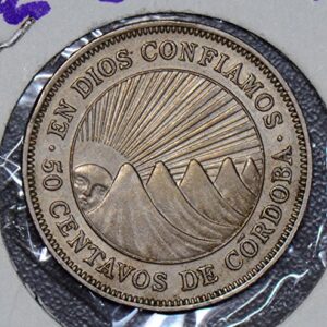 Collectible Coin 190510 Nicaragua 1946 50 Centavos AU