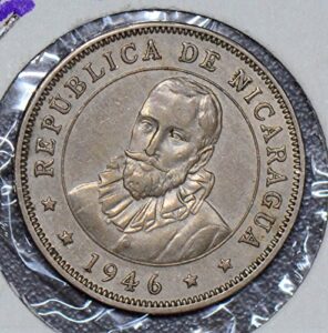 collectible coin 190510 nicaragua 1946 50 centavos au